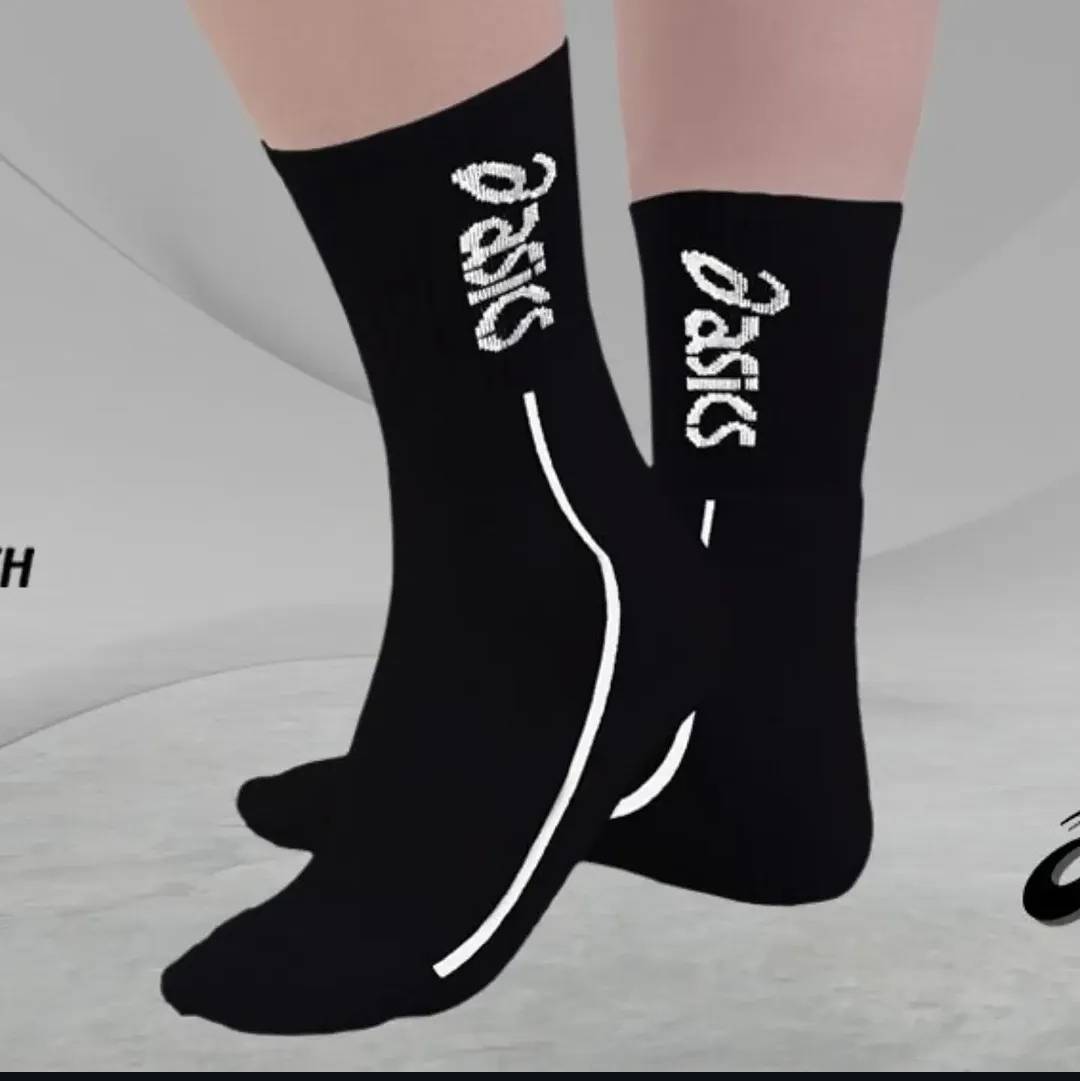 جوراب سیاه ساق بلندasics